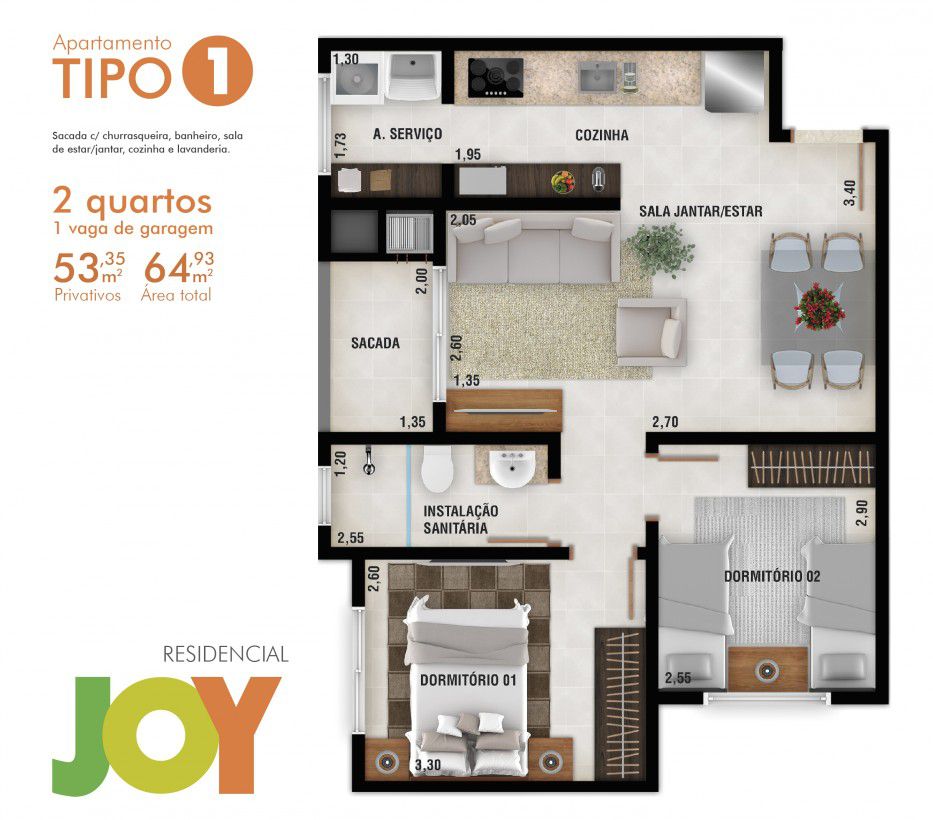 Apartamento à venda com 2 quartos, 64m² - Foto 37